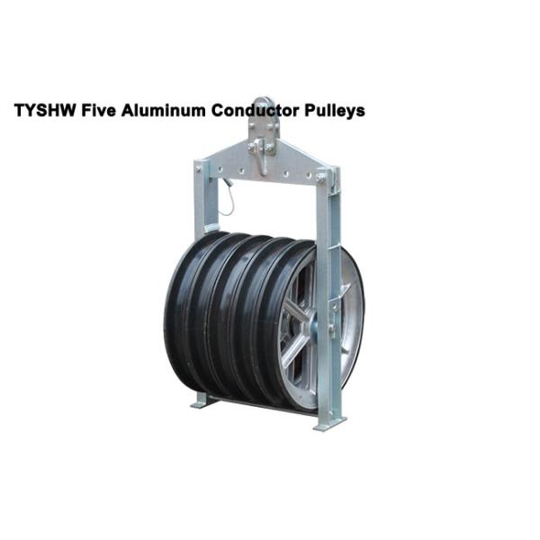 Five Bundled Conductor Pulley 600mm Wheel Diameter For Transmission Line