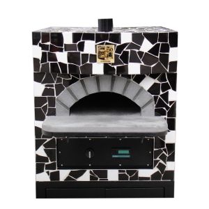 Quality High Temperature And Fire Resistant Pottery Rectangle Lava Rock Gas Heating Italian Pizza Oven for sale