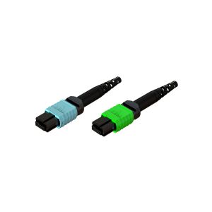 MPO Optical Fiber Connector Ends For Jumper With Variety Colors In Boot