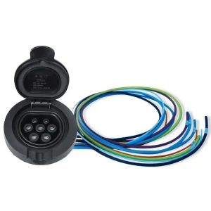 Type 2 Female EV Charging Accessories Socket Inlet IEC62196-2 CE TUV Approved