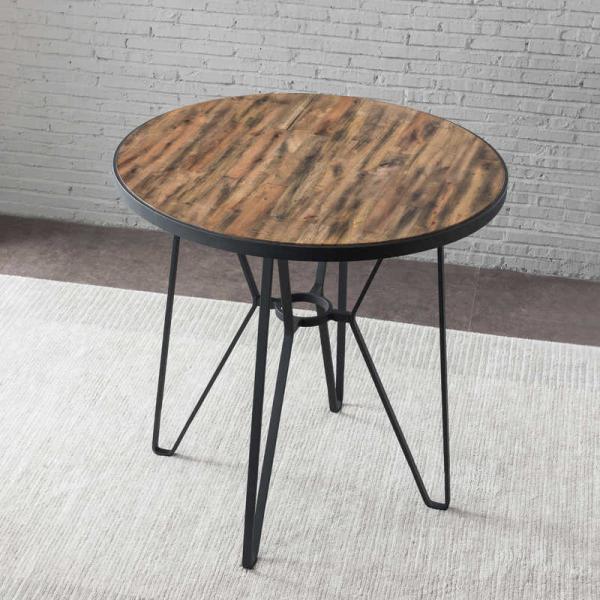 Wood Color 48.03" X 48.03" X 30.7" Simple Modern Dining Table / Round Dinner