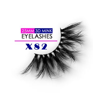 100% Siberian 25MM Mink Lashes Private Label Ultra Soft Feeling 3D Effect