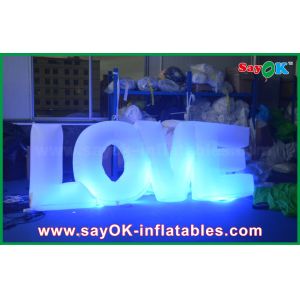 Proposal Led Inflatable Lighting Letter LOVE Party Decoration with 16 Different