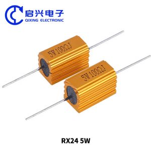 Wirewound Resistor 5W 100ohm With Gold Aluminum Shell