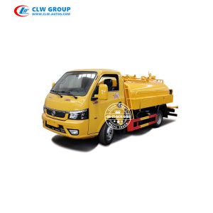 Dongfeng 2 Ton 3MT Small Vacuum Sewage Suction Truck