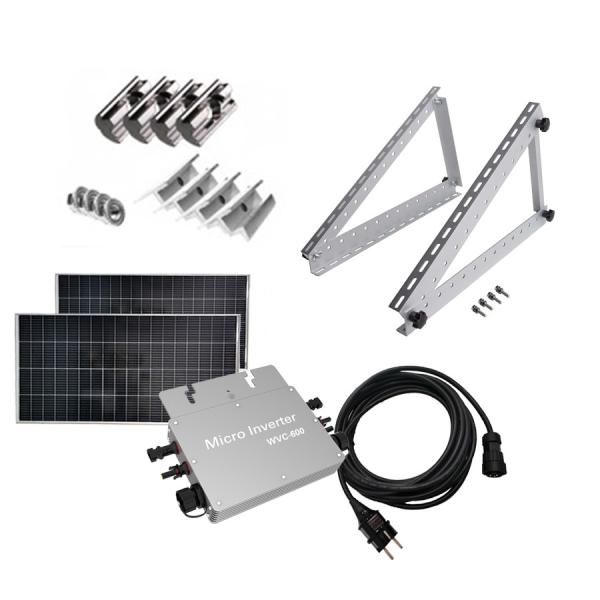 Buy PV Cable Balcony Solar System 400W Flat Roof Power Station at wholesale prices