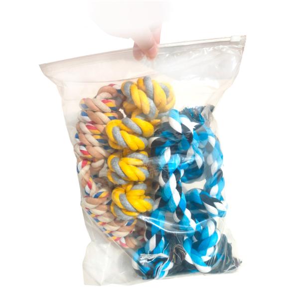 Chewer Toy Large Dog Aggressive Colors Crocheted Indestructible Rope Polyester Material