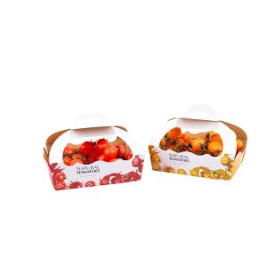 CMYK Fruit And Vegetable Packaging Boxes With Varnishing Embossing Printing