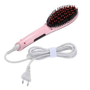 LCD Pink Hair Straighteners Brush-Hair Style Tools