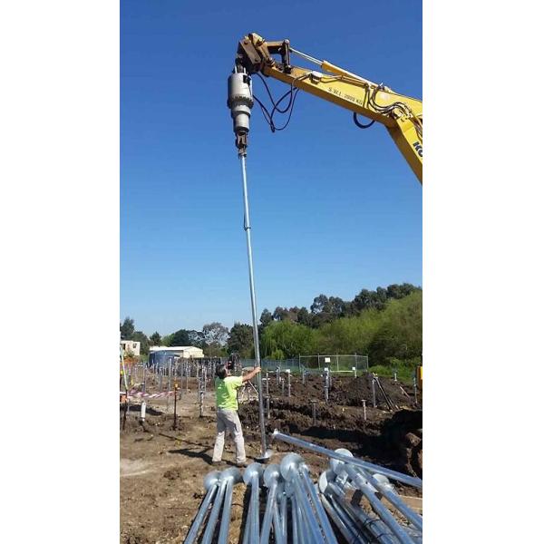 Photovoltaic engineering Hydraulic rock driill Long Spiral soil Drilling Augers