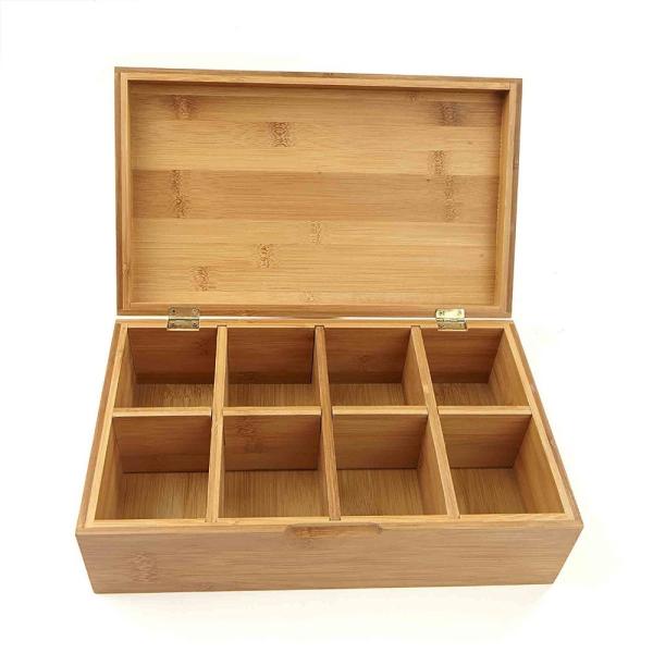 Buy Stackable Wooden Box Tea Bag Chest Antibacterial Environmental Friendly at wholesale prices