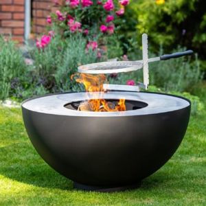 Rust Resistant Smokeless Wood Burning Firepit Barbecue Brazier Pre Weathered