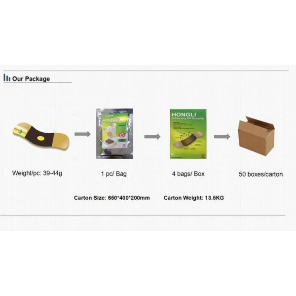 Natural Heating Pain Relief Therapy Patch Long Warming Effect For Knee / Foot