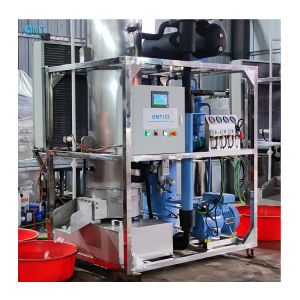 R22 or R404a Industrial Air Cooling Tube Ice Making Machine for 3T Ice Maker