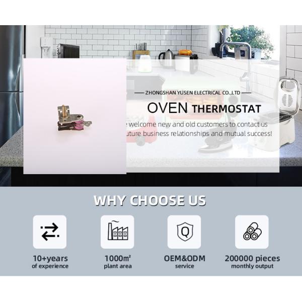 Other Home Appliance Parts Bimetal Thermostat with 50-250 Temperature Range Efficiency