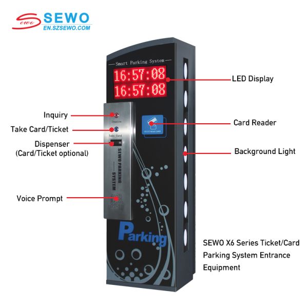 SEWO-X6 Automatic Barrier Gate with 0.4 s Open/Close Time and RS-232 Interface for Vehicle Access Control System