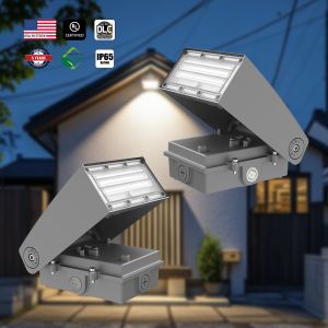 LED Wall Pack Light Waterproof IP65 CCT Power Adjustable Selectable 20W-120W for Outdoor Street
