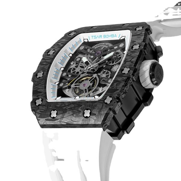 30 Meters Custom Waterproof Watch Carbon Fiber Forged Men'S Wrist Watches