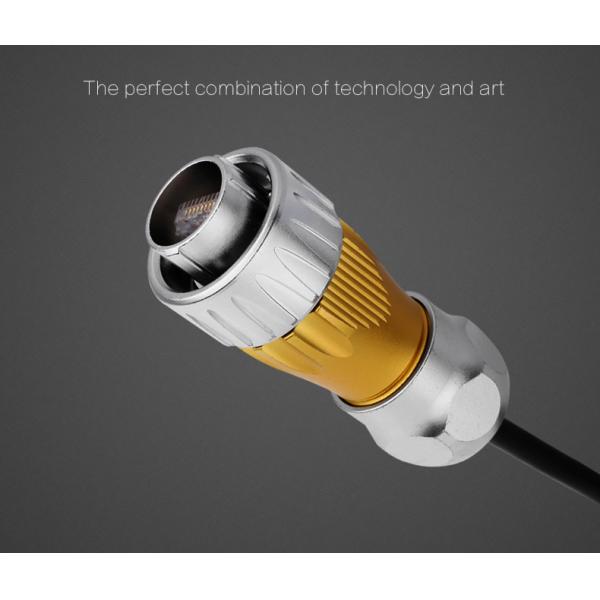 Cnlinko CE/CCC Approval Metal Circular Ethernet Rj45 Industrial Connectors Outdoor Waterproof Rj45 Female Connector