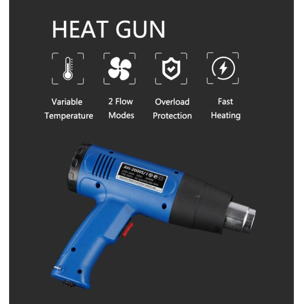 2000W Electric Hot Air Heat Gun for Portable Hand Held Shrink Wrapping at 110V/220V