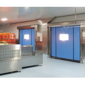 Self Repairing Zipper Rapid Roller Doors Pvc Plastic Roll Up Industrial Polyester