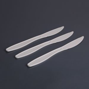 Pla Plastic Knife 18.5cm Biodegradable Disposable Tableware