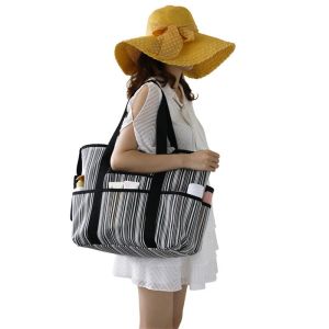 Silk Screen Logo Personalised Womens Bags Summer Vacation Raffia Tote