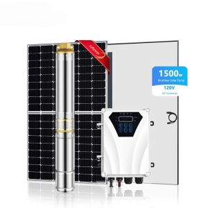 Agriculture Steel Solar Water Pump System Brushless Submersible 20HP