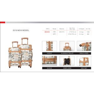 210D Lining Reinforced Soft Handles PC Trolley Luggage