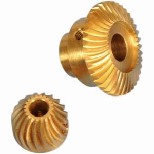 Precision Brass Spiral Precision Instrument Custom Industrial Gear with Z 36/36