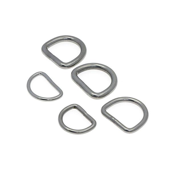D-Ring Buckle Wire Half-Circle 304 Stainless Steel Metal Buckles For Bags Shoes Belts Small