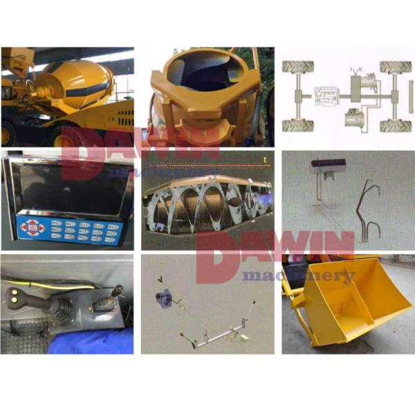 Auto Self Loading Concrete Mixer Truck with PLC Weighing System