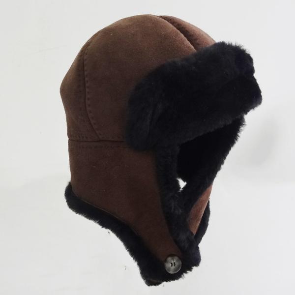 Buy Hot selling sheepskin shearling trapper snow hat at wholesale prices