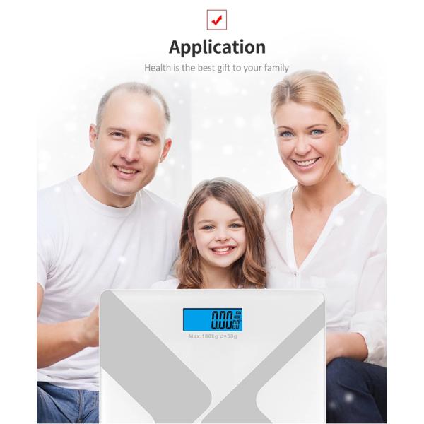 180KG / 396LB Digital Bathroom Weighing Scale New Style Designing