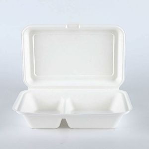 Biodegradable Food Container 2C Box friendly fully takeout tableware