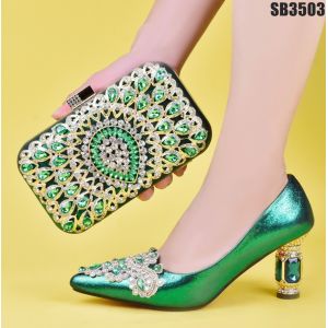 Supoo Italian ladies shoes matching bags african high heel shoes for wedding
