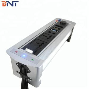 Conference Tabletop Hidden Electric Rotating Power Outlet Box / Desktop