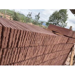 Frost Resistant Red Sandstone Wall Cladding For Exterior Background Veneers