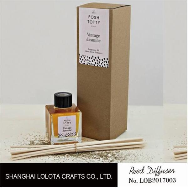 Buy Scented Essential Oil Reed Diffuser Customized Fragrance With Folding Box at wholesale prices