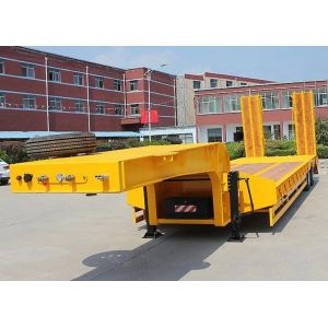 Quality 13t Grade 3 Axles 60tons Low Bed Semi Trailer Heavy Duty Semi Truck Lowboy Trailer for sale