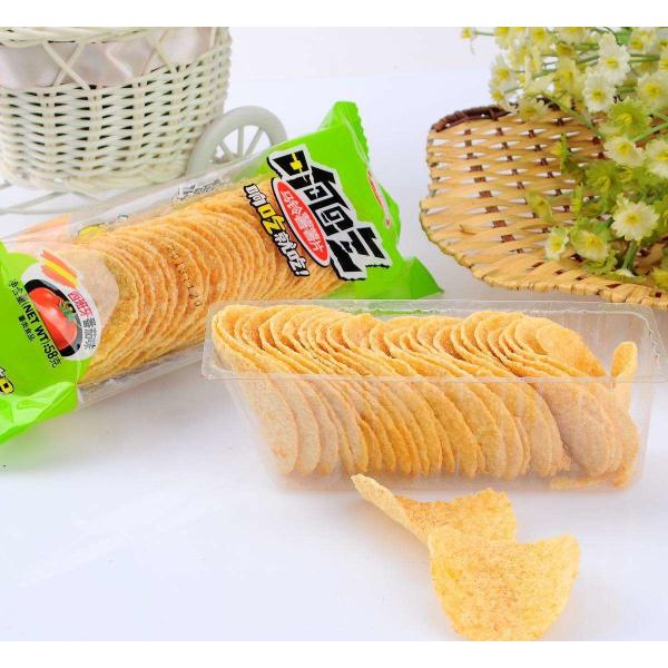 Snack Food Factory Semi Automatic Potato Chips Production Line