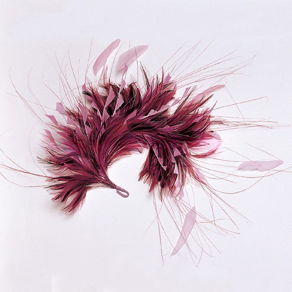 Pattern Dyed Millinery Supplies Hackle Feather Flower Mount with Wire Accessory Easy