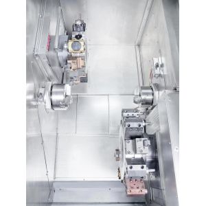 380v Dual Spindle Industrial Metal Lathe With FANUC Controller