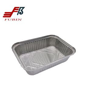 8011 Aluminium Foil Lunch Box Rectangular Safe Material