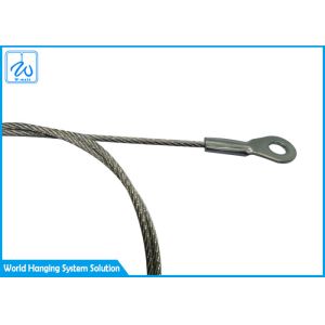 7x7 Eye - To - Eye Steel Lifting Wire Rope Lanyard Kit Wear Resistant