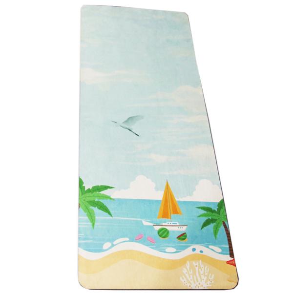 Long Yoga Pilates Eco Friendly Rubber Mat With Luming YM-009