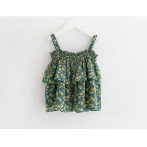 Ruffled Princess Girl Baby Suspender Dress Summer Children's Clothing