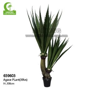 China Fire Resistant 200cm Artificial Agave Plant Large Easy To Care on sale