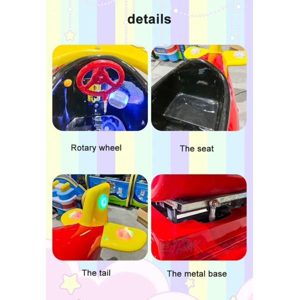 Propeller Big Plane Amusement Equipment Battery Car Fiberglass Kids Ride