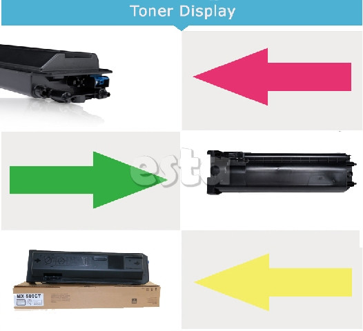 MX - 500FT Sharp Copier Toner For MX - M283N / 363U / 453U